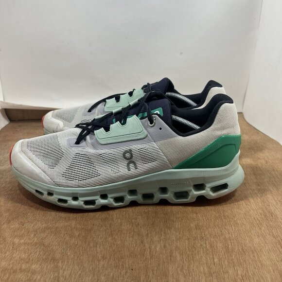 ON Cloudstratus Men\'s Size 13 Gray Green Light Running Shoes  39.98246 main image 8